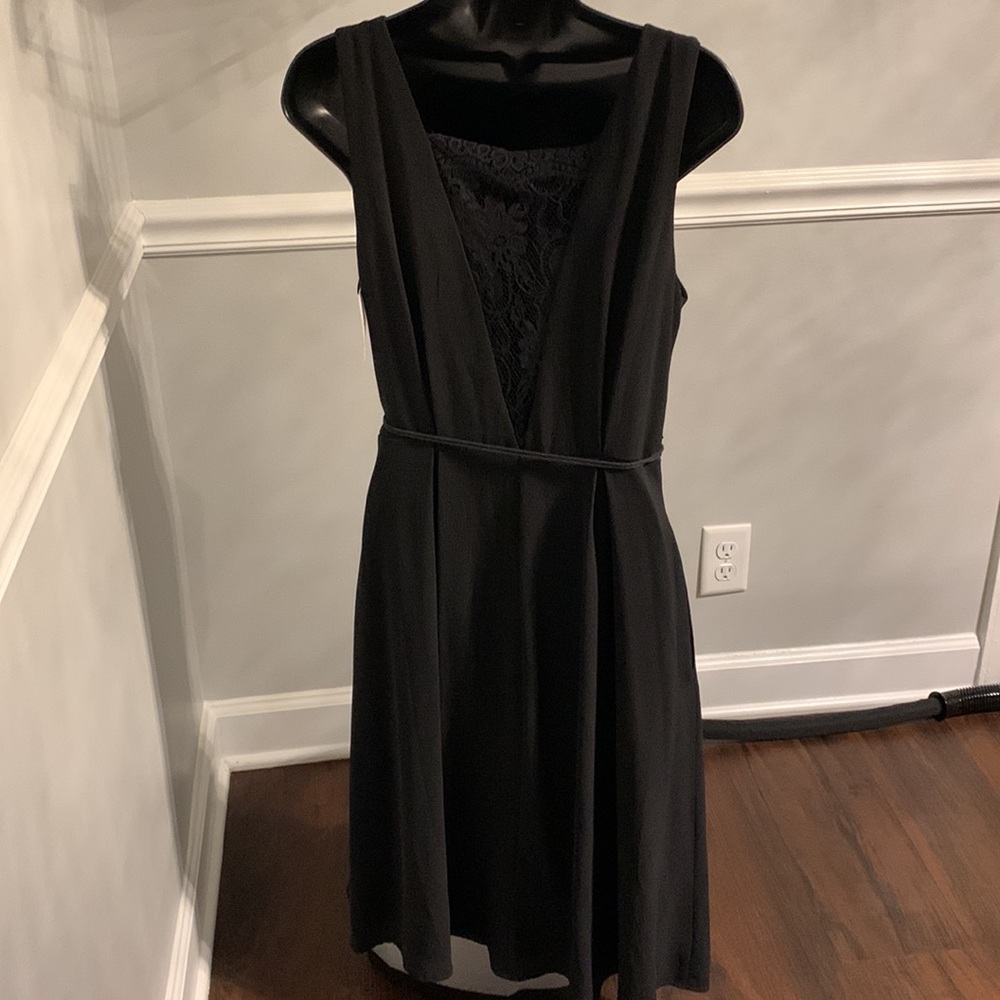 Bisou Bisou by Michele Bohbot Black Lace Panel Dress Size 4 NWT - Picture 5 of 13